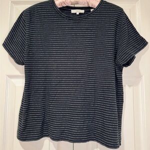 Vince Black and White Striped Short Sleeve Tee. Size medium. EUC